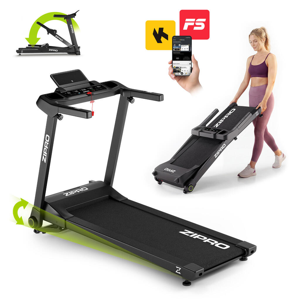Сгъваема бягаща пътека ZIPRO Ramble 125 × 45 см, 16 км/ч
