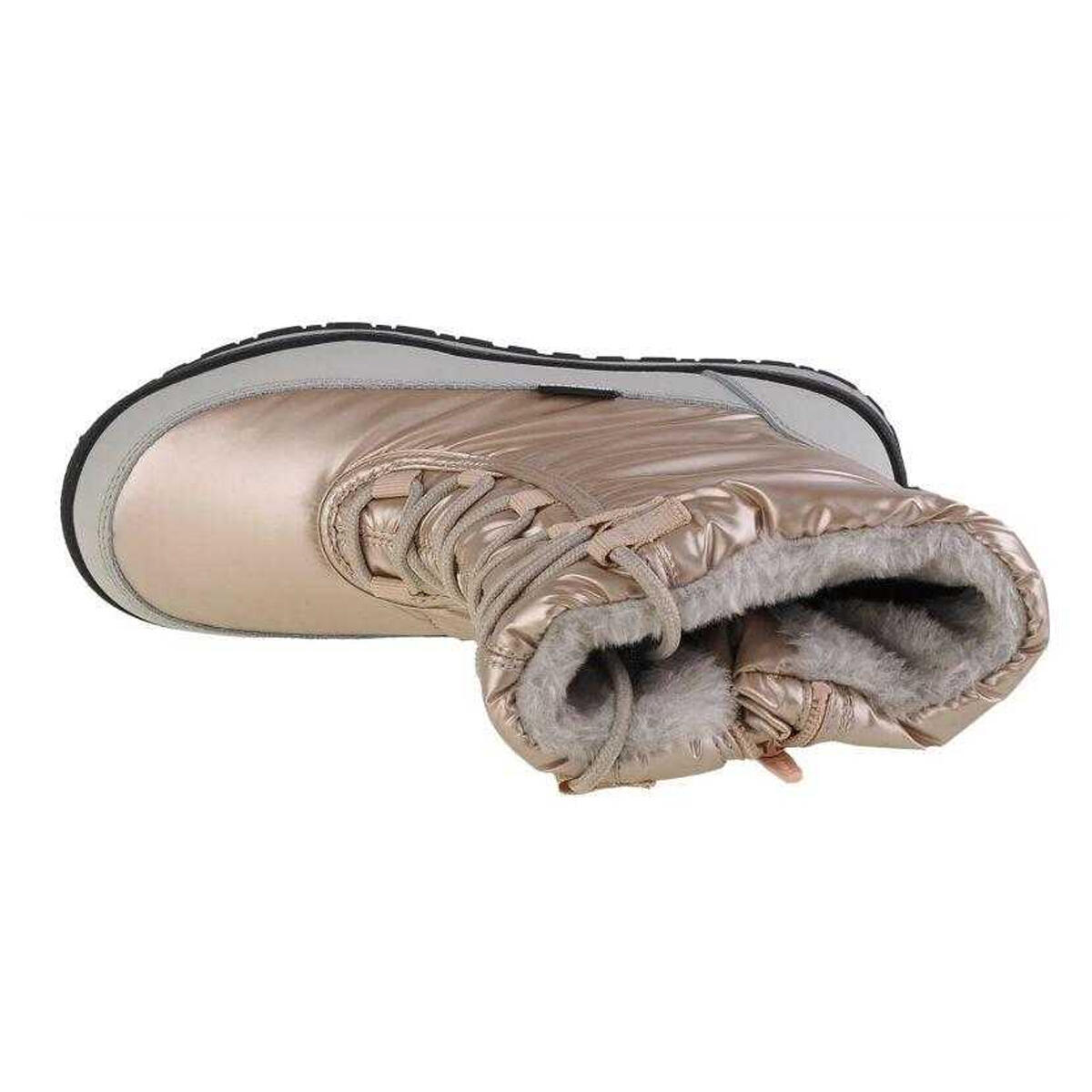 Botas para Nieve de Cuero Harma para Mujer Beige 3/4