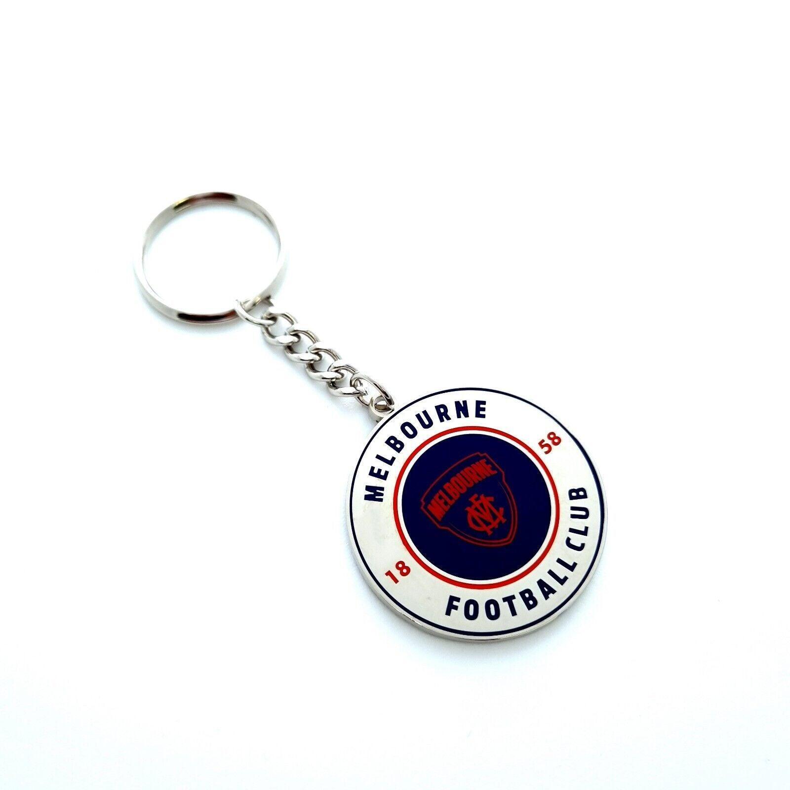 AFL Round Key Ring - Melbourne Demons - Keyring - Aussie Rules - TROFE