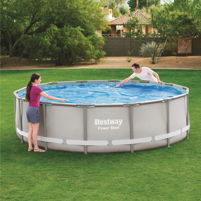 Bâche piscine natation - Bestway 427 cm bleu