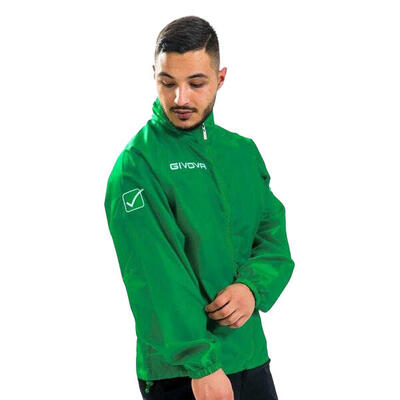 Giacca impermeabile (k-way) uomo givova granata