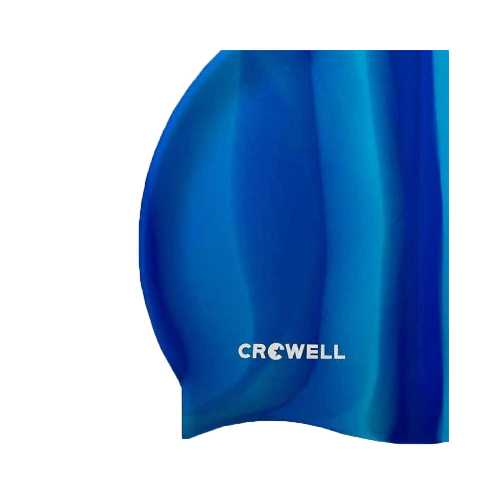 Cuffia Da Nuoto Silicone Adulto Unisex Crowell Blu 2/2