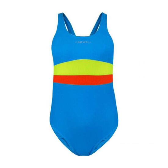 Maillot De Bain 1 Pièce SWAN Enfant (Bleu / Vert / Orange)