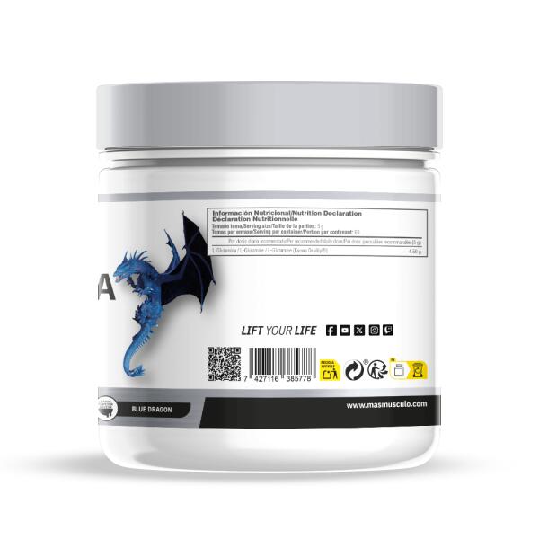 Glutamine kyowa - 300g Dragon bleu de MASmusculo 3/6