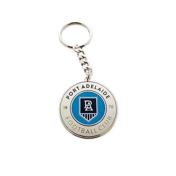AFL Round Key Ring - Port Adelaide Power - Keyring - Aussie Rules - TROFE