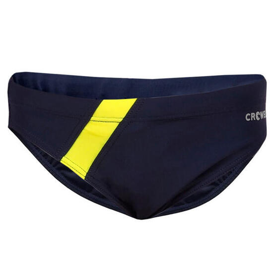 Slip De Bain OSCAR Garçon (Bleu Marine Foncé / Jaune)