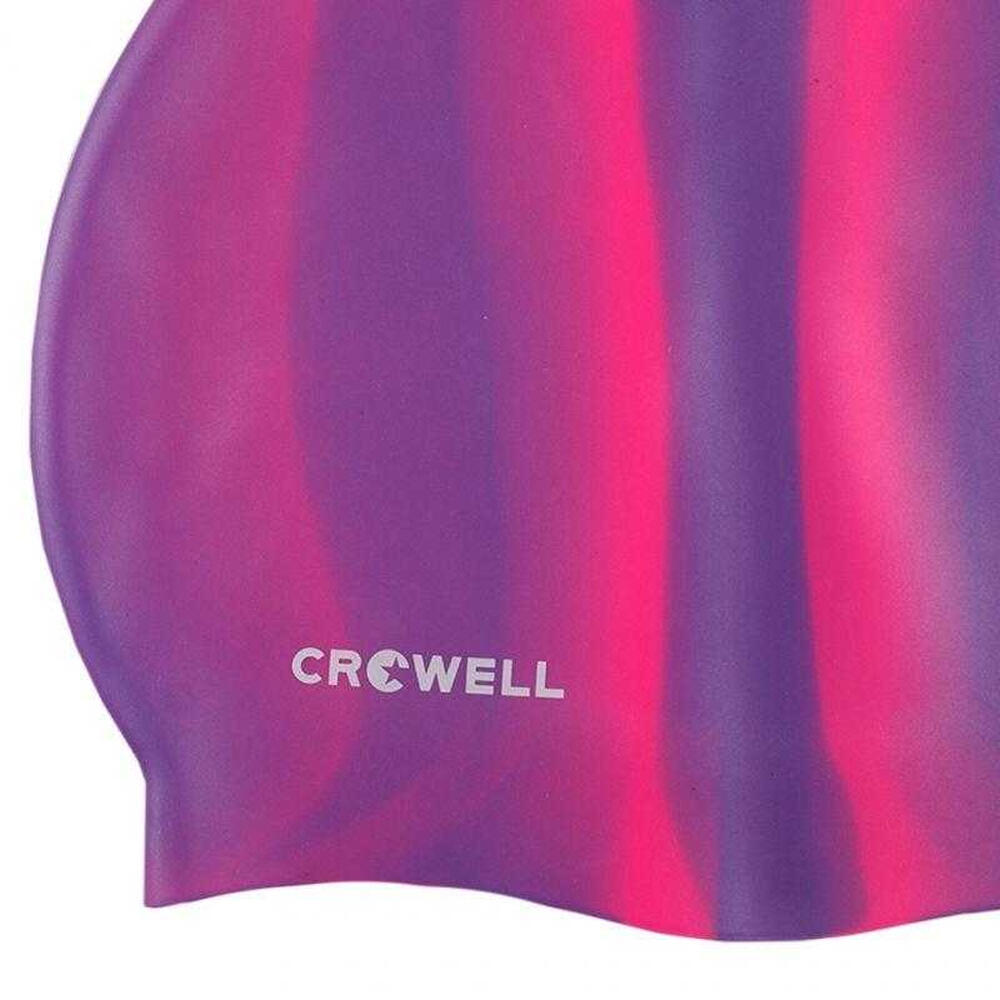 Cuffia Da Nuoto Silicone Crowell Multi Flame 06 Violetto Rosa 2/2
