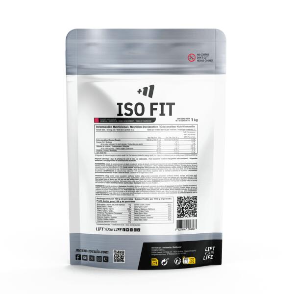 Iso fit - 1kg Framboise Vanille de MASmusculo 2/4