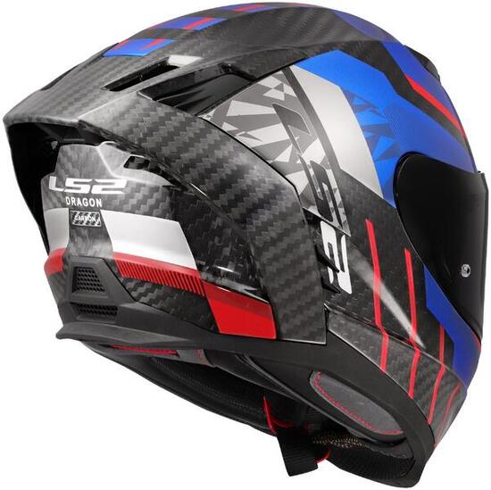 LS2 FF807 Dragon Trax casco integrale 3XL blu/rosso.