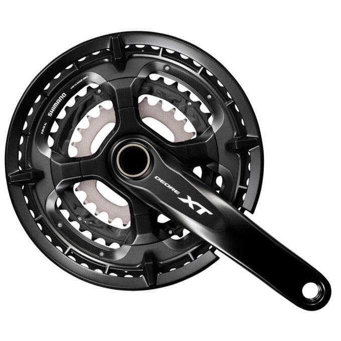 Shimano Deore XT 3x10v Kurbelgarnitur 26 36 48t Schwarz OEM 1/1