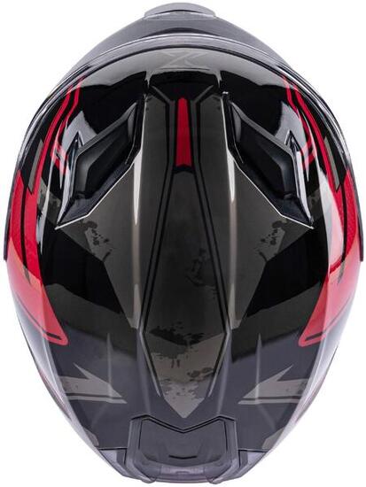 SPEC-X SX-82.03/R1 casco integrale rosso/nero/grigio taglia M.