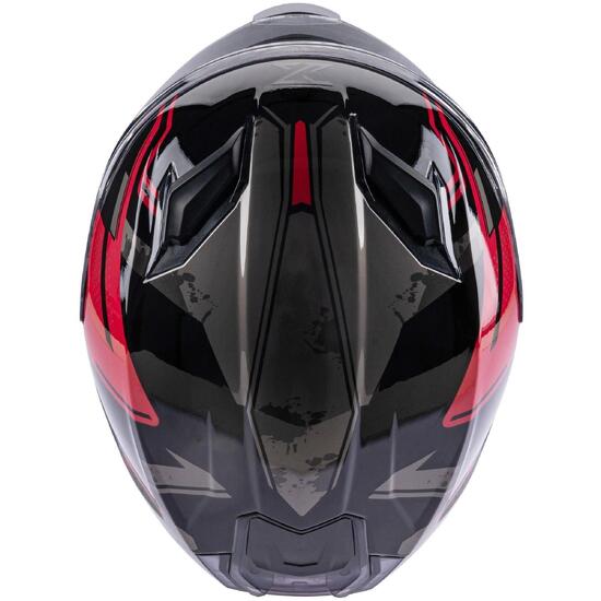 Kask integralny SPEC-X SX-82.03/R1 XL czerwony/czarny/szary z Pinlock 70