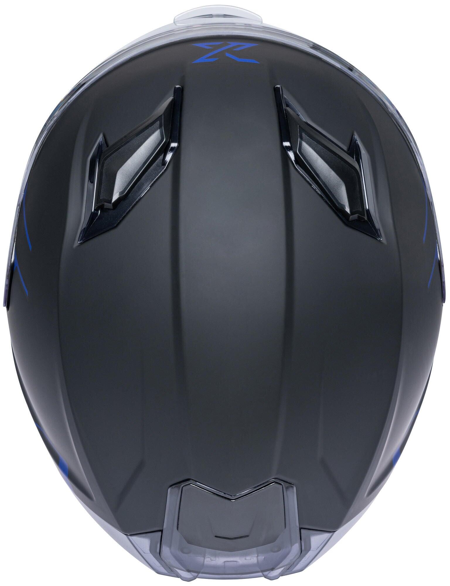 SPEC-X SX-82.03/R2 Stinger kask integralny czarny mat/niebieski L (59-60 cm)