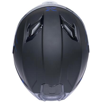 SPEC-X SX-82.03 R2 Stinger kask integralny czarny mat/niebieski XXL