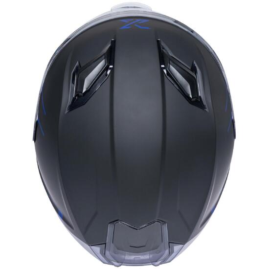 SPEC-X SX-82.03 R2 Stinger kask integralny czarny mat/niebieski XXL