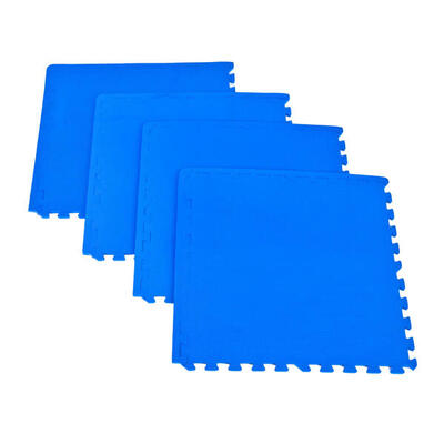 Scrab vlakke puzzelmat (set van 5) (blauw)