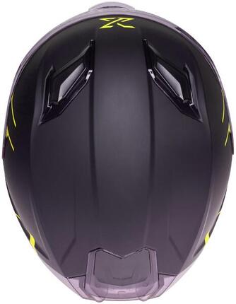 Casque intégral SPEC-X SX-82.03 R2 noir mat/neon jaune XL