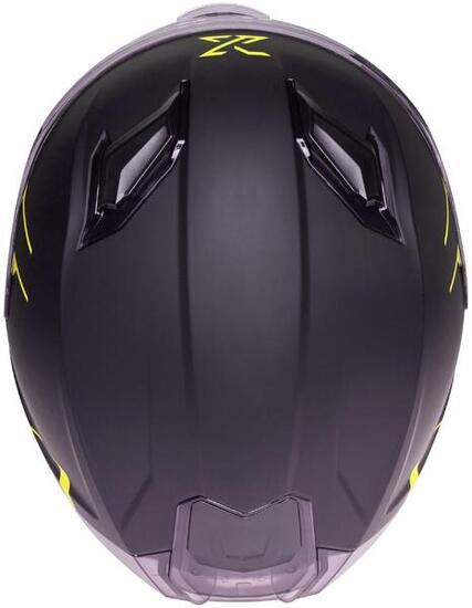 Casque intégral SPEC-X SX-82.03 R2 noir mat/neon jaune XL