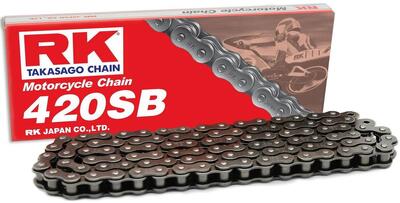 Catena bici RK 420 sb 108 c grigia aperta.