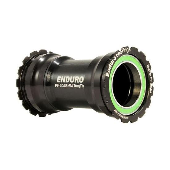 ENDURO BEARINGS Boîtier de pédalier Torqtite BB386 vers 30 mm XD-15 Pro noir