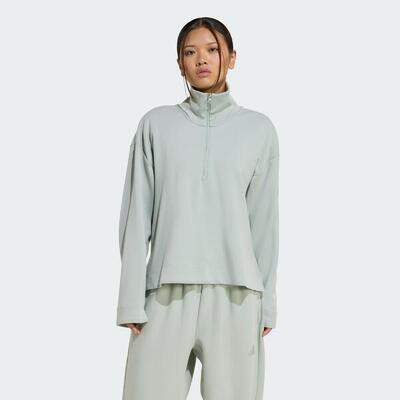 Soft lux longsleeve met korte rits