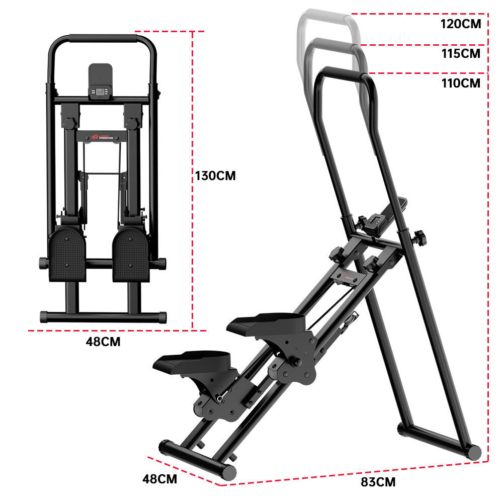 Fitness Stepper Escalier Pliable Réglable Vertical Entraînement 6/7
