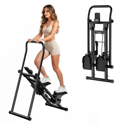 Fitness Stepper Escalier Pliable Réglable Vertical Entraînement
