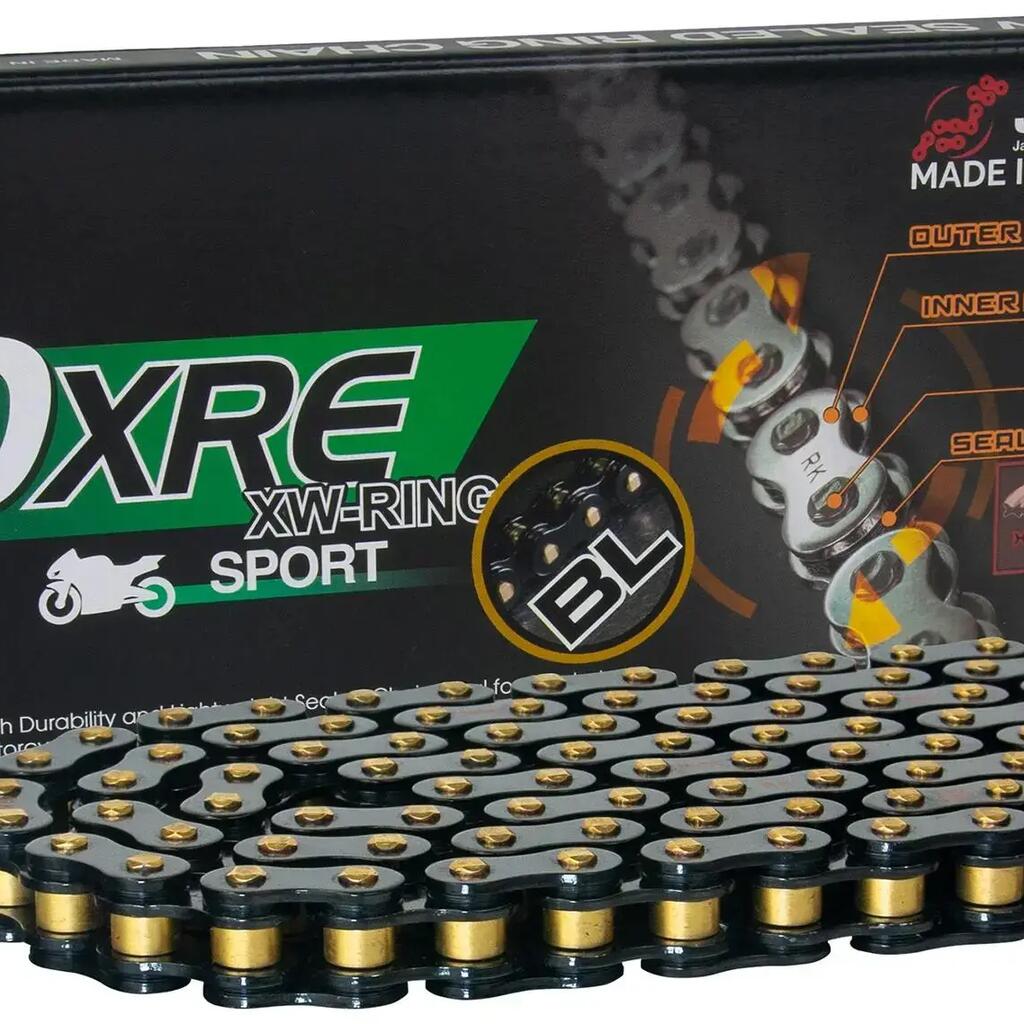 RK Chain 520 XRE 104 N - Black Open 104-Link Drive Chain.
