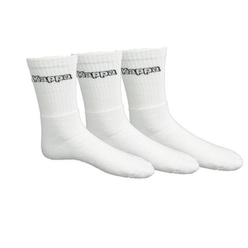 Unisex Adult Socks (Pack of 3) (White)
