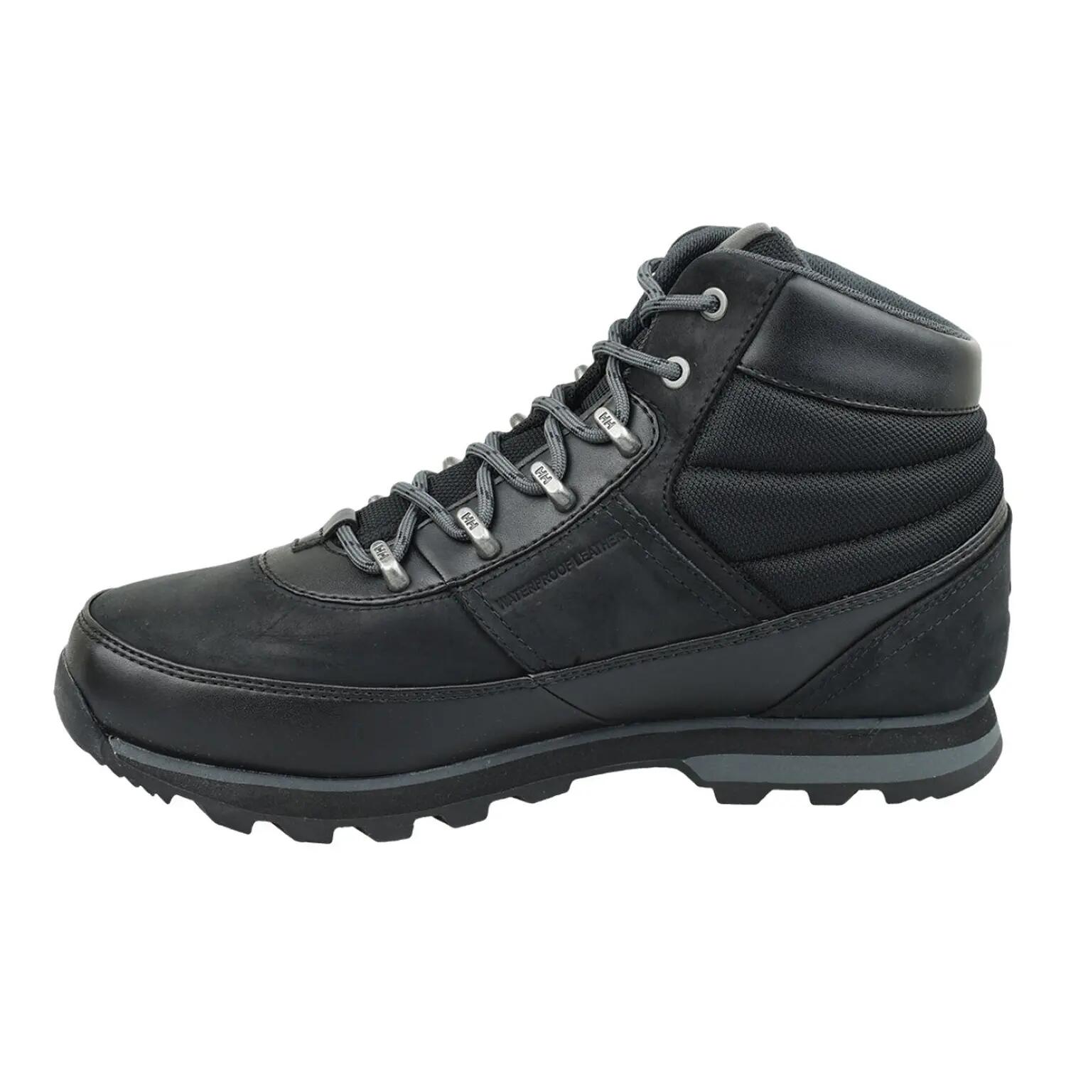 Mens Calgary Leather Ankle Boots (Black) 2/4