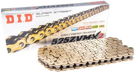 D.I.D 525 ZVMX2 116N ketting goud/goud open