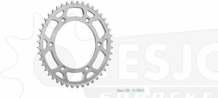 Aluminiowe koło łańcuchowe Esjot 520 41z - Wysoka jakość
