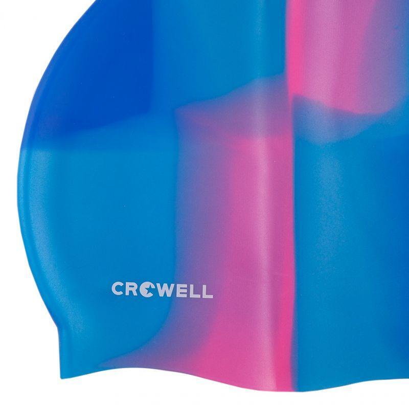 Cuffia Da Nuoto Silicone Crowell Multi Flame 09 Blu Rosa 2/2