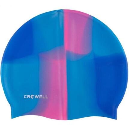 Multi Flame 09" Bademütze, Silikon Damen und Herren Blau/Pink