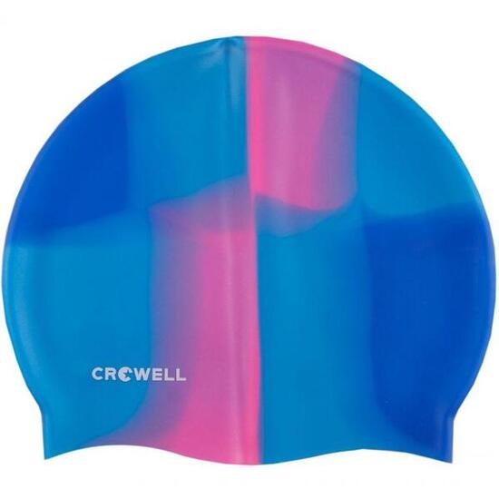 Multi Flame 09" Bademütze, Silikon Damen und Herren Blau/Pink
