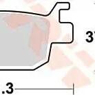 TRW MCB806 Sintered Metal Bicycle Brake Pads.