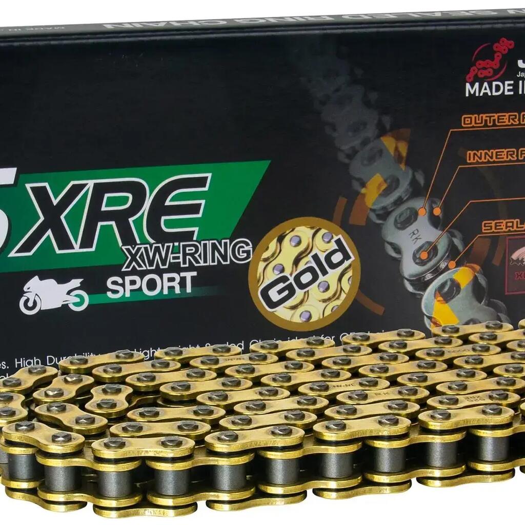 RK 525 XRE 114N Gold Open Chain
