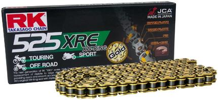 RK 525 XRE 104N gouden open ketting