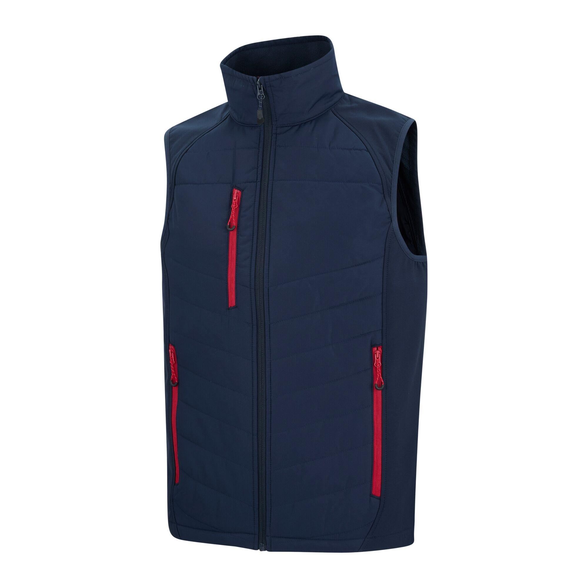 Gilet Cerniera Su Intera Lunghezza Uomo Regatta Blu Navy Rosso Classico 3/4