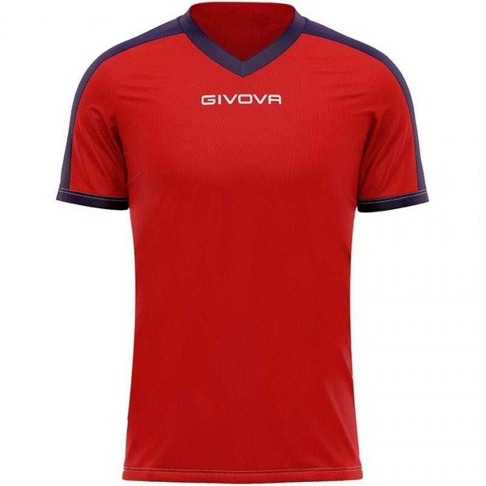 Maglietta Interblocco Uomo Givova Revolution Rosso Blu Navy 2/2