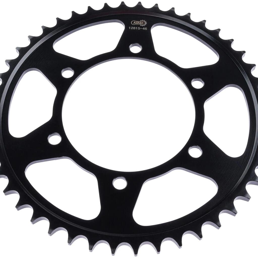 AFAM 525 Chain Wheel 46T – Steel, Black.