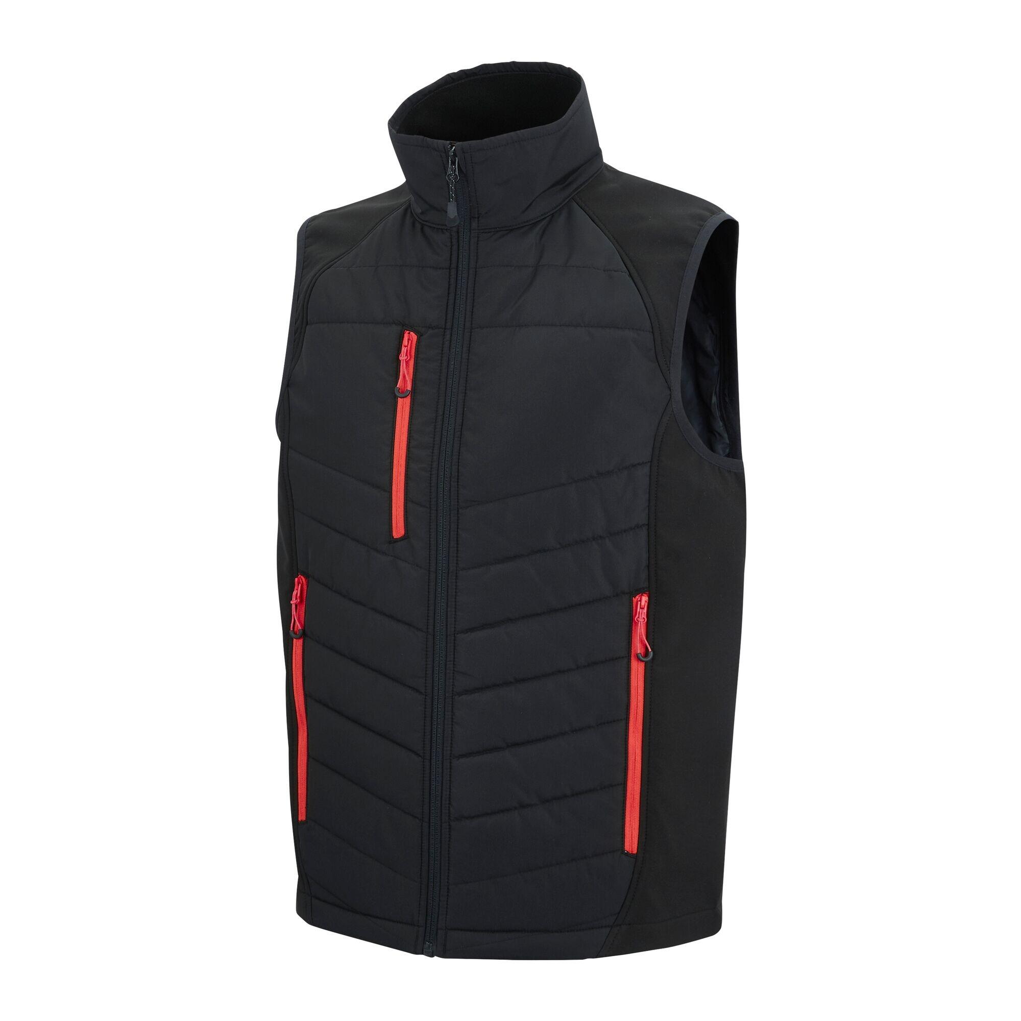 Gilet Cerniera Su Intera Lunghezza Uomo Regatta Nero Rosso Classico 3/4