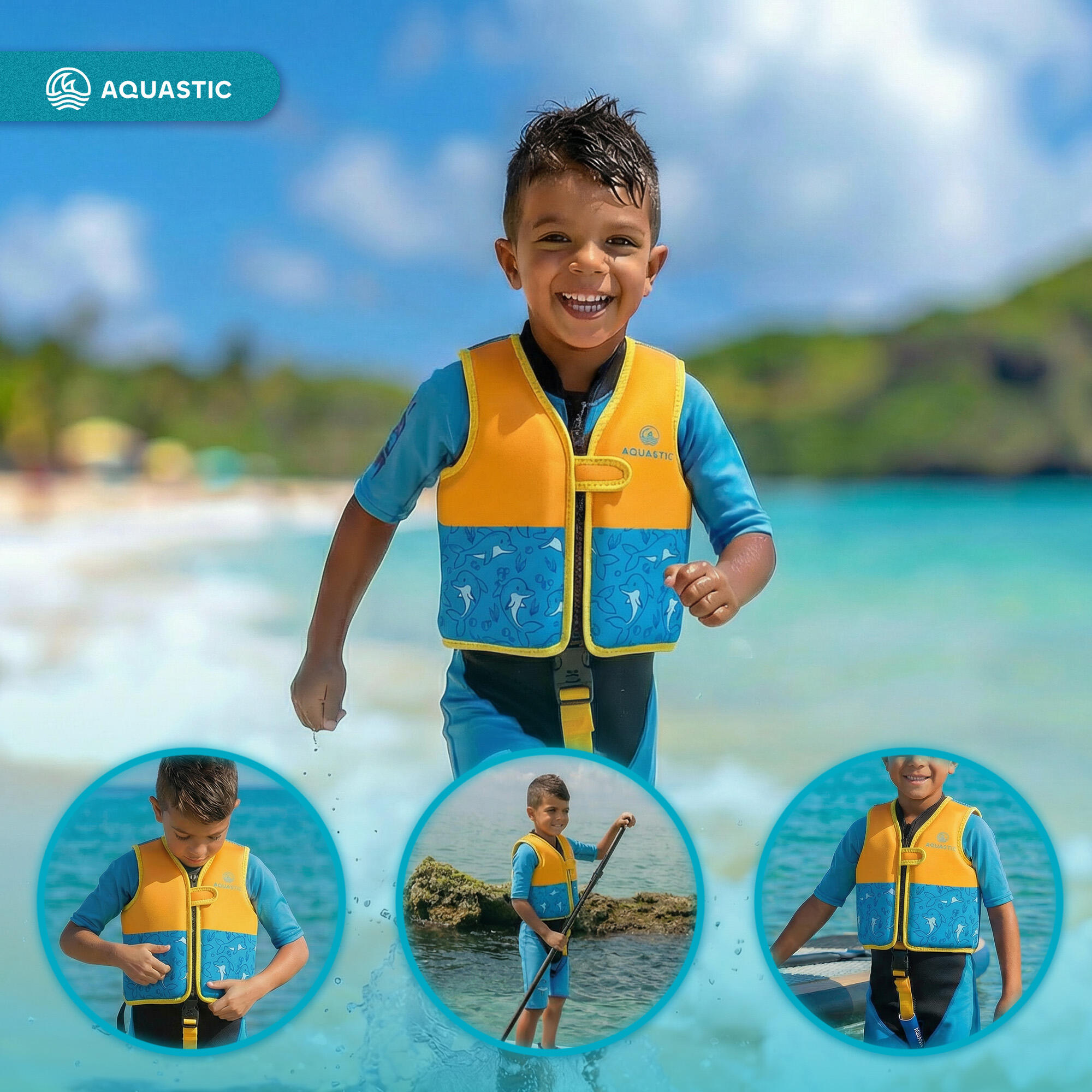 Kinderreddingsvest AQUASTIC Junior 4/7