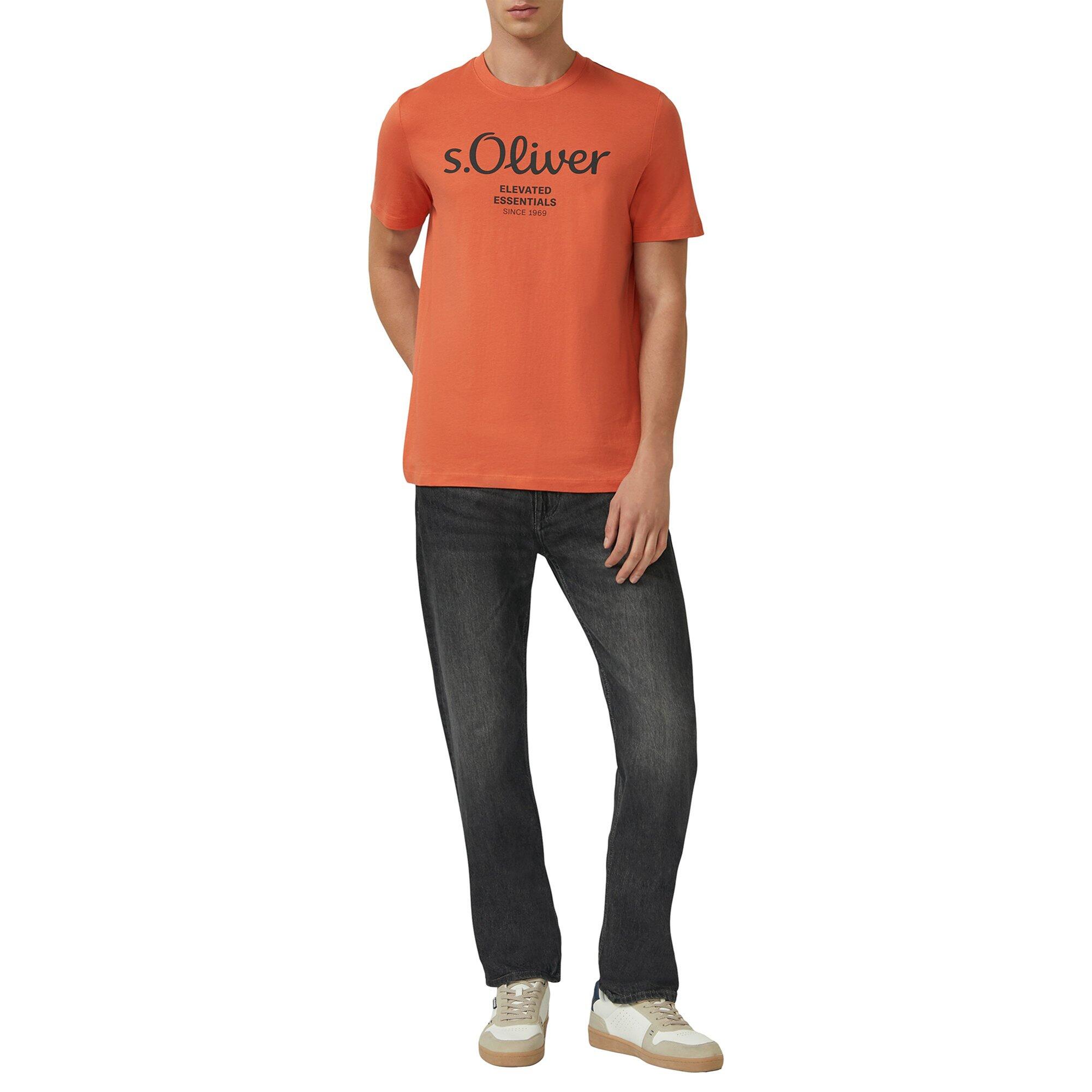 T-Shirt Herren 1er Pack Bequem sitzend-Logo T-Shirt 3/4
