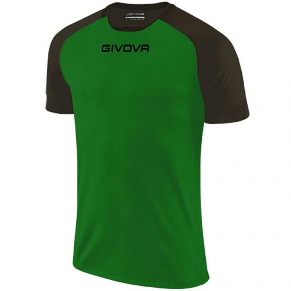Maglietta Uomo Givova Capo Nero Verde 2/2
