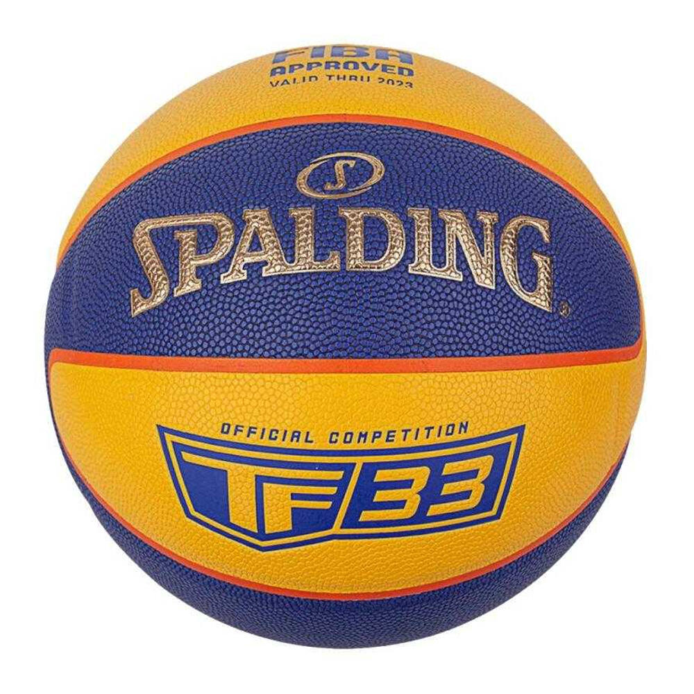 Ballon De Basket TF33 OFFICIAL (Bleu / Jaune) Taille 6 1/2