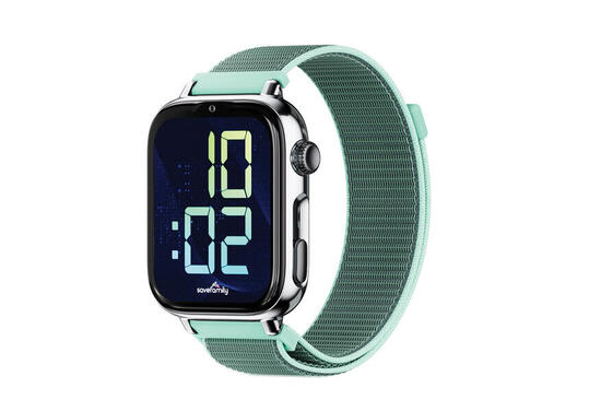SaveWatch Plus 2 Boîtier Argent Couleur Tissu Océan