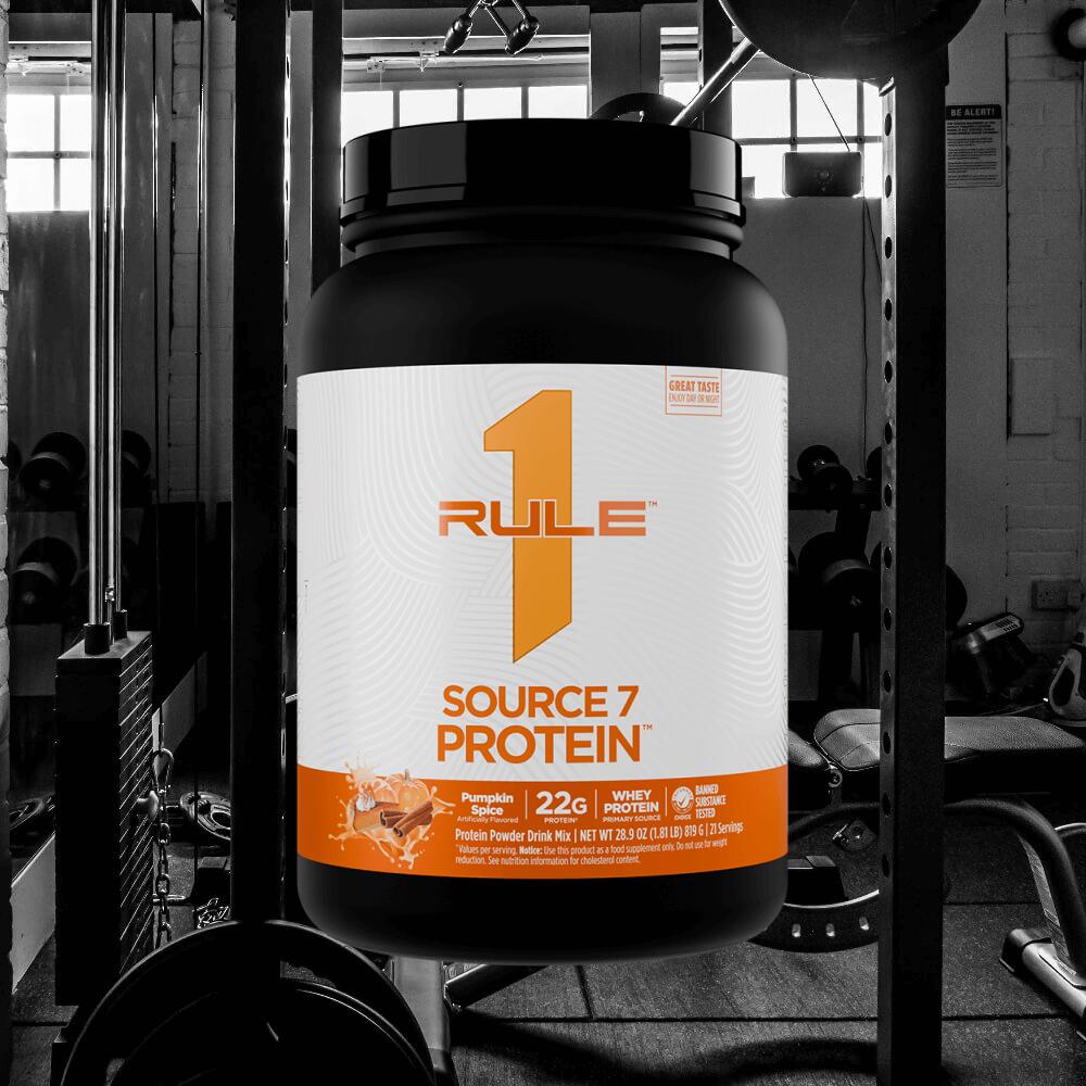 Rule1 R1 Source7 Gelato Protein (2lbs) Pumpkin Spice - Protéines 2/3
