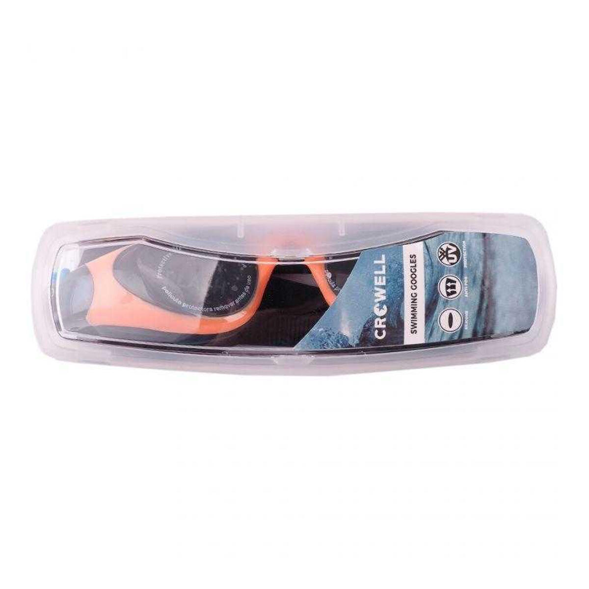 "Splash" Schwimmbrille für Kinder Schwarz/Orange 2/2