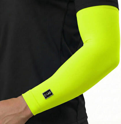 Manchettes de Cyclisme Hiver - Jaune Fluo